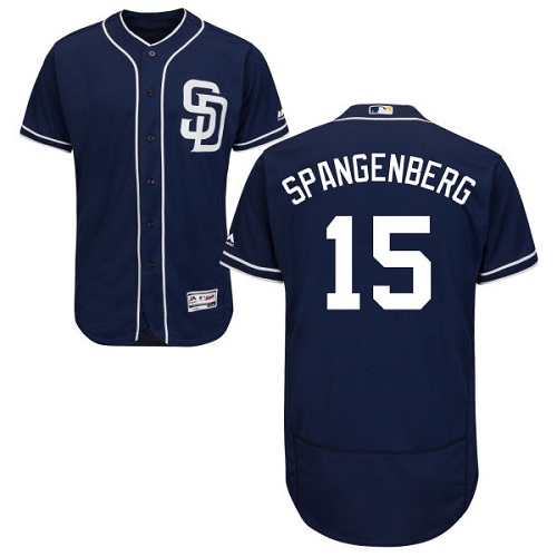 Padres #15 Cory Spangenberg Navy Blue Flexbase Authentic Collection Stitched MLB Jersey Padres #15 Cory Spangenberg Navy Blue Flexbase Authentic Collection Stitched MLB Jersey