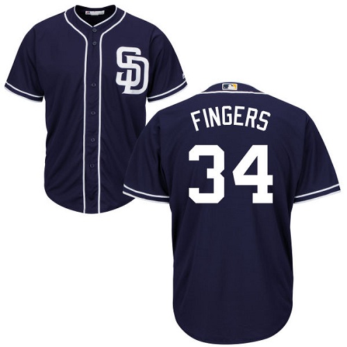 Padres #34 Rollie Fingers Navy blue Cool Base Stitched Youth MLB Jersey Padres #34 Rollie Fingers Navy blue Cool Base Stitched Youth MLB Jersey