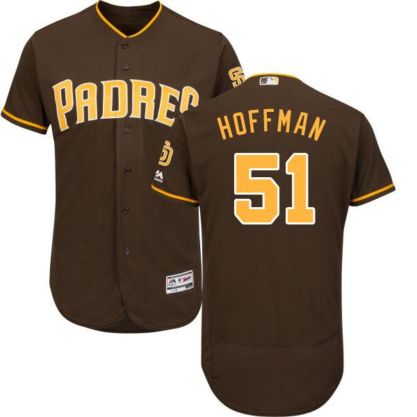 Padres #51 Trevor Hoffman Brown Flexbase Authentic Collection Stitched MLB Jersey Padres #51 Trevor Hoffman Brown Flexbase Authentic Collection Stitched MLB Jersey