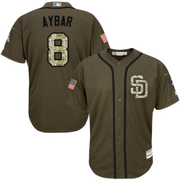 Padres #8 Erick Aybar Green Salute to Service Stitched Youth MLB Jersey Padres #8 Erick Aybar Green Salute to Service Stitched Youth MLB Jersey