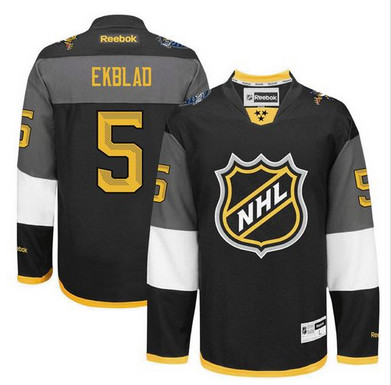 Panthers #5 Aaron Ekblad Black 2016 All Star Stitched NHL Jersey
