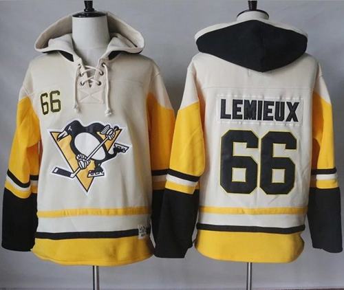 Penguins #66 Mario Lemieux Cream Gold Sawyer Hooded Sweatshirt Stitched NHL Jersey Penguins #66 Mario Lemieux Cream Gold Sawyer Hooded Sweatshirt Stitched NHL Jersey