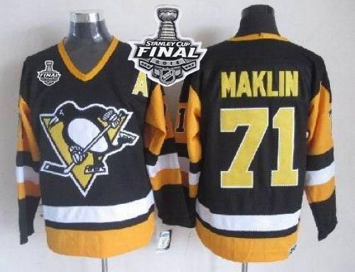 Penguins #71 Evgeni Malkin Black CCM Throwback 2016 Stanley Cup Final Patch Stitched NHL Jersey Penguins #71 Evgeni Malkin Black CCM Throwback 2016 Stanley Cup Final Patch Stitched NHL Jersey