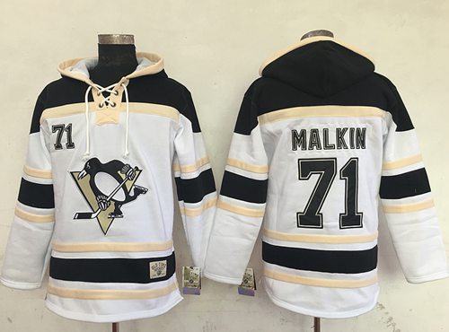 Penguins #71 Evgeni Malkin White Sawyer Hooded Sweatshirt Stitched NHL Jersey Penguins #71 Evgeni Malkin White Sawyer Hooded Sweatshirt Stitched NHL Jersey