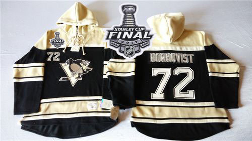 Penguins #72 Patric Hornqvist Black Sawyer Hooded Sweatshirt 2017 Stanley Cup Final Patch Stitched NHL Jersey Penguins #72 Patric Hornqvist Black Sawyer Hooded Sweatshirt 2017 Stanley Cup Final Patch Stitched NHL Jersey