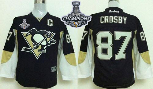 Penguins #87 Sidney Crosby Black 2017 Stanley Cup Finals Champions Stitched Youth NHL Jersey Penguins #87 Sidney Crosby Black 2017 Stanley Cup Finals Champions Stitched Youth NHL Jersey