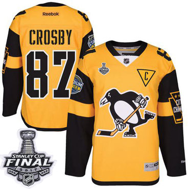 Penguins #87 Sidney Crosby Gold 2017 Stadium Series Stanley Cup Final Patch Stitched Youth NHL Jersey Penguins #87 Sidney Crosby Gold 2017 Stadium Series Stanley Cup Final Patch Stitched Youth NHL Jersey