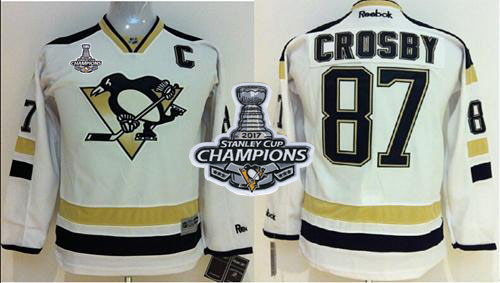 Penguins #87 Sidney Crosby White 2014 Stadium Series 2017 Stanley Cup Finals Champions Stitched Youth NHL Jersey Penguins #87 Sidney Crosby White 2014 Stadium Series 2017 Stanley Cup Finals Champions Stitched Youth NHL Jersey