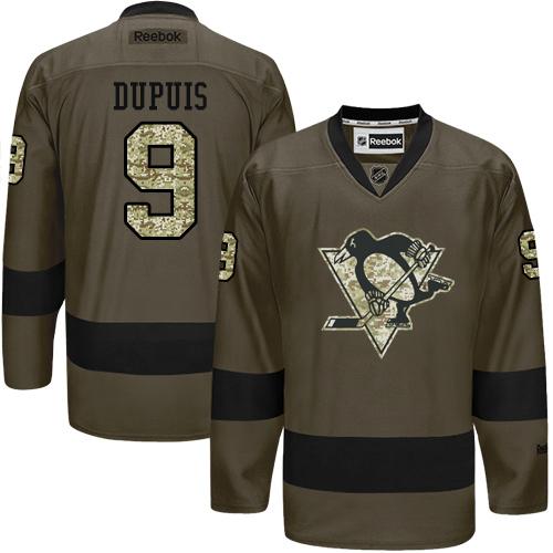 Penguins #9 Pascal Dupuis Green Salute to Service Stitched NHL Jersey Penguins #9 Pascal Dupuis Green Salute to Service Stitched NHL Jersey