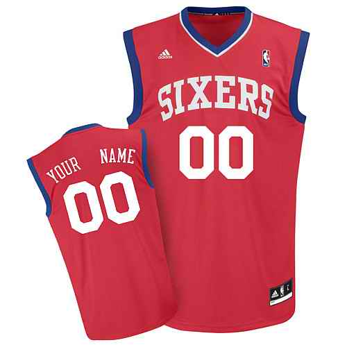 Philadelphia 76ers Youth Custom Red Jersey