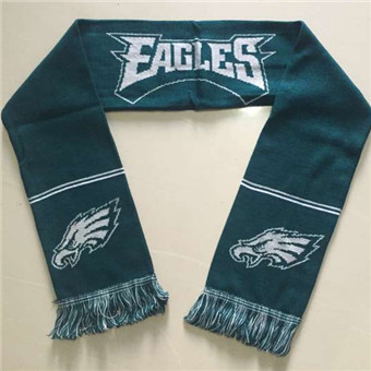 Philadelphia Eagles Green Metallic Thread Scarf -6
