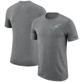 Philadelphia Eagles Nike Marled Patch T-Shirt - Heathered Gray Philadelphia Eagles Nike Marled Patch T-Shirt - Heathered Gray