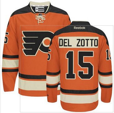 Philadelphia Flyers #15 Michael Del Zotto Orange Alternate Stitched NHL Jersey Philadelphia Flyers #15 Michael Del Zotto Orange Alternate Stitched NHL Jersey