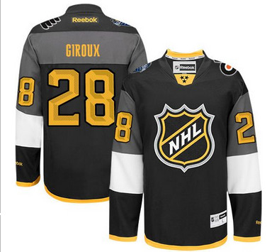 Philadelphia Flyers #28 Claude Giroux Black 2016 All Star Stitched NHL Jersey