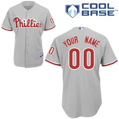 Philadelphia Phillies Grey Man Custom Jerseys