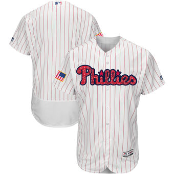Philadelphia Phillies Majestic 2017 Stars & Stripes Authentic Collection FlexBase Team Jersey - White