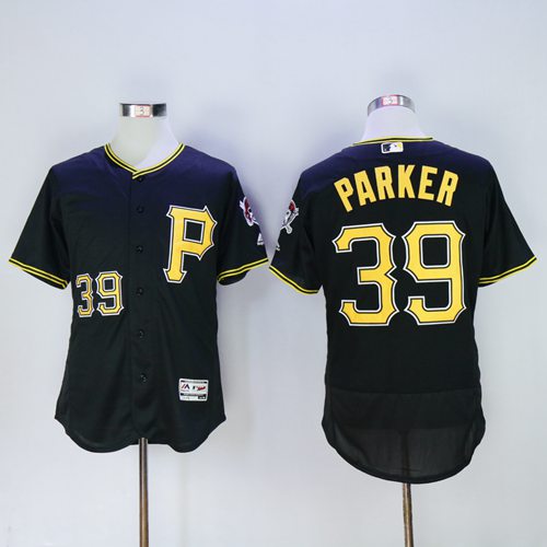 Pirates #39 Dave Parker Black Flexbase Authentic Collection Stitched MLB Jersey Pirates #39 Dave Parker Black Flexbase Authentic Collection Stitched MLB Jersey