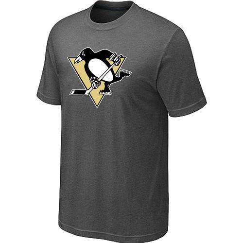 Pittsburgh Penguins Big & Tall Logo Crow Grey NHL T-Shirts