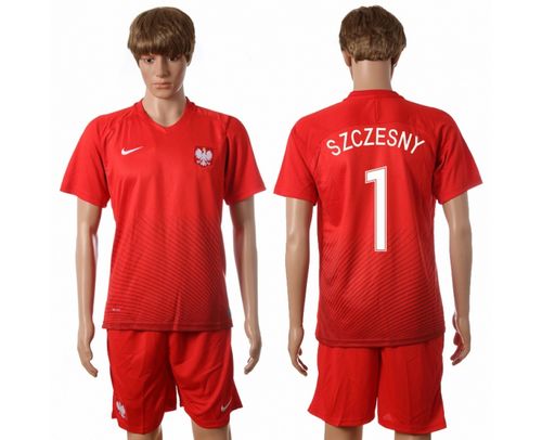 Poland #1 Szczesny Away Soccer Country Jersey Poland #1 Szczesny Away Soccer Country Jersey