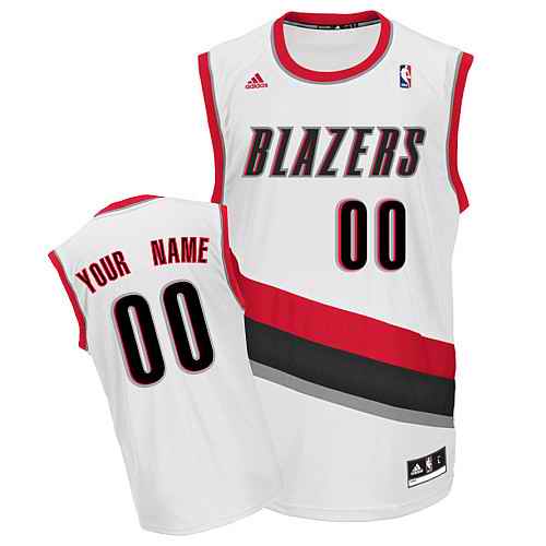 Portland Trail Blazers Youth Custom White Jersey