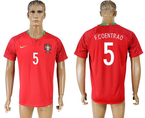 Portugal #5 F.Coentrao Home Soccer Country Jersey Portugal #5 F.Coentrao Home Soccer Country Jersey
