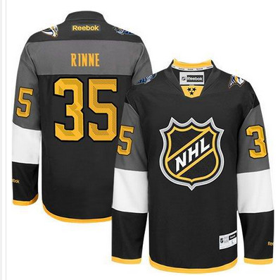 Predators #35 Pekka Rinne Black 2016 All Star Stitched NHL Jersey