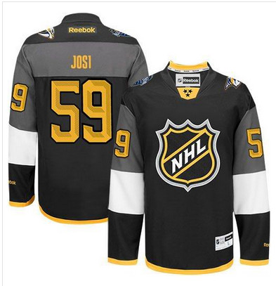 Predators #59 Roman Josi Black 2016 All Star Stitched NHL Jersey