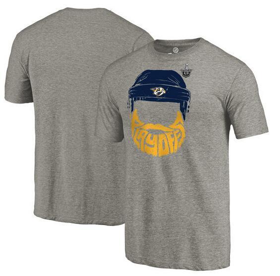 Predators 2017 Stanley Cup Playoffs Gray Men's Short Sleeve T-Shirt