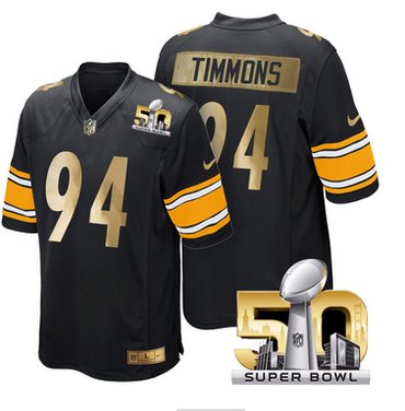 Pro Order Pittsburgh Steelers Jersey 94 Lawrence Timmons Black Super Bowl 50 Limited Jerseys