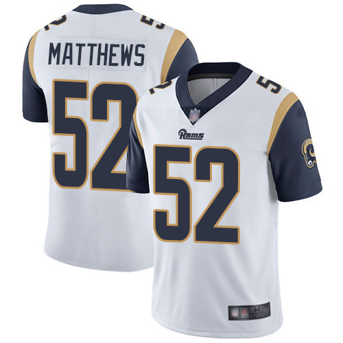 Rams #52 Clay Matthews White Youth Stitched Football Vapor Untouchable Limited Jersey Rams #52 Clay Matthews White Youth Stitched Football Vapor Untouchable Limited Jersey