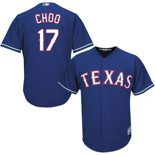Rangers #17 Shin-Soo Choo Blue Cool Base Stitched Youth MLB Jersey Rangers #17 Shin-Soo Choo Blue Cool Base Stitched Youth MLB Jersey