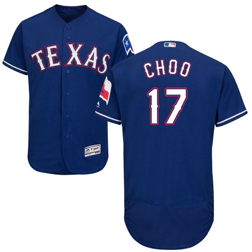 Rangers #17 Shin-Soo Choo Blue Flexbase Authentic Collection Stitched MLB Jersey Rangers #17 Shin-Soo Choo Blue Flexbase Authentic Collection Stitched MLB Jersey