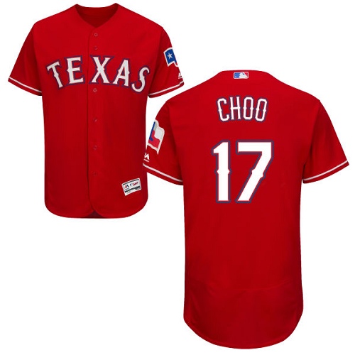 Rangers #17 Shin-Soo Choo Red Flexbase Authentic Collection Stitched MLB Jersey Rangers #17 Shin-Soo Choo Red Flexbase Authentic Collection Stitched MLB Jersey
