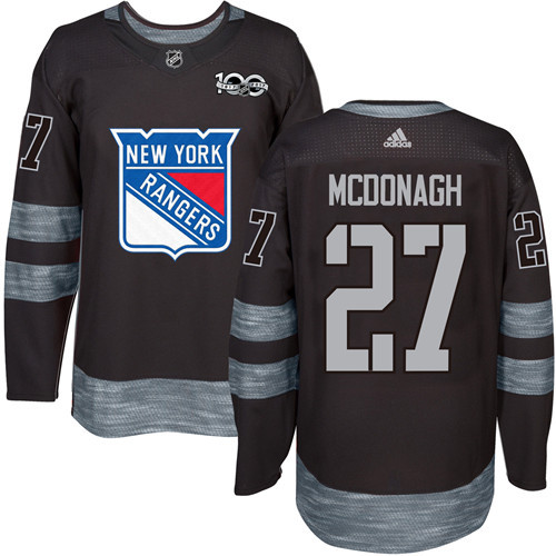 Rangers #27 Ryan McDonagh Black 1917-2017 100th Anniversary Stitched NHL Jersey Rangers #27 Ryan McDonagh Black 1917-2017 100th Anniversary Stitched NHL Jersey
