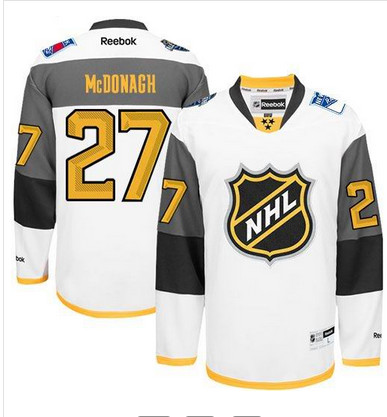 Rangers #27 Ryan McDonagh White 2016 All Star Stitched NHL Jersey