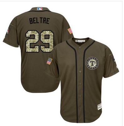 Rangers #29 Adrian Beltre Green Salute to Service Stitched MLB Jersey Rangers #29 Adrian Beltre Green Salute to Service Stitched MLB Jersey