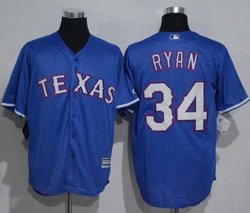 Rangers #34 Nolan Ryan Blue New Cool Base Stitched MLB Jersey Rangers #34 Nolan Ryan Blue New Cool Base Stitched MLB Jersey