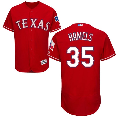 Rangers #35 Cole Hamels Red Flexbase Authentic Collection Stitched MLB Jersey Rangers #35 Cole Hamels Red Flexbase Authentic Collection Stitched MLB Jersey