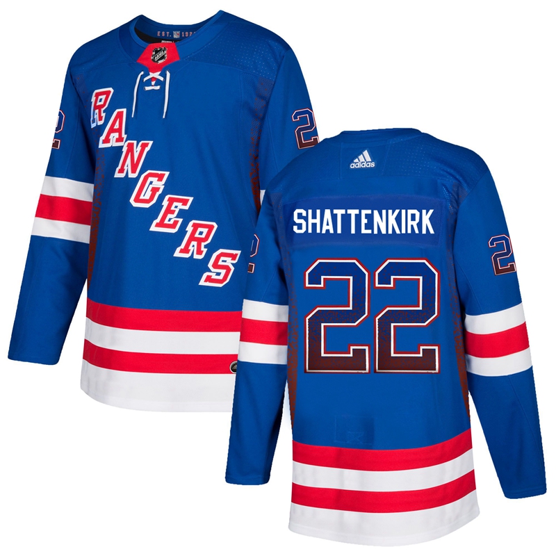 Rangers 22 Kevin Shattenkirk Blue Drift Fashion Adidas Jersey Rangers 22 Kevin Shattenkirk Blue Drift Fashion Adidas Jersey
