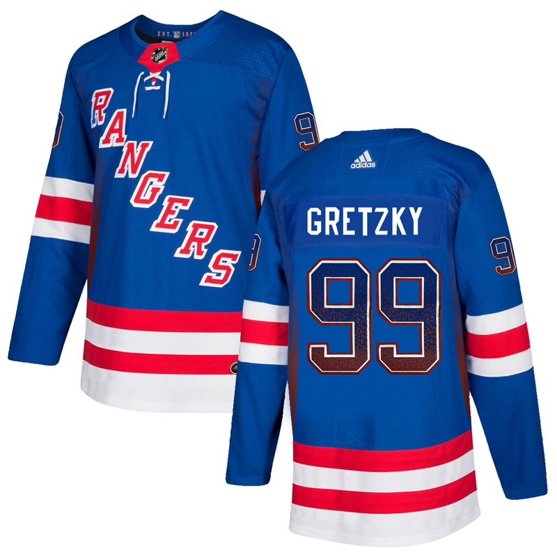 Rangers 99 Wayne Gretzky Blue Drift Fashion Adidas Jersey Rangers 99 Wayne Gretzky Blue Drift Fashion Adidas Jersey