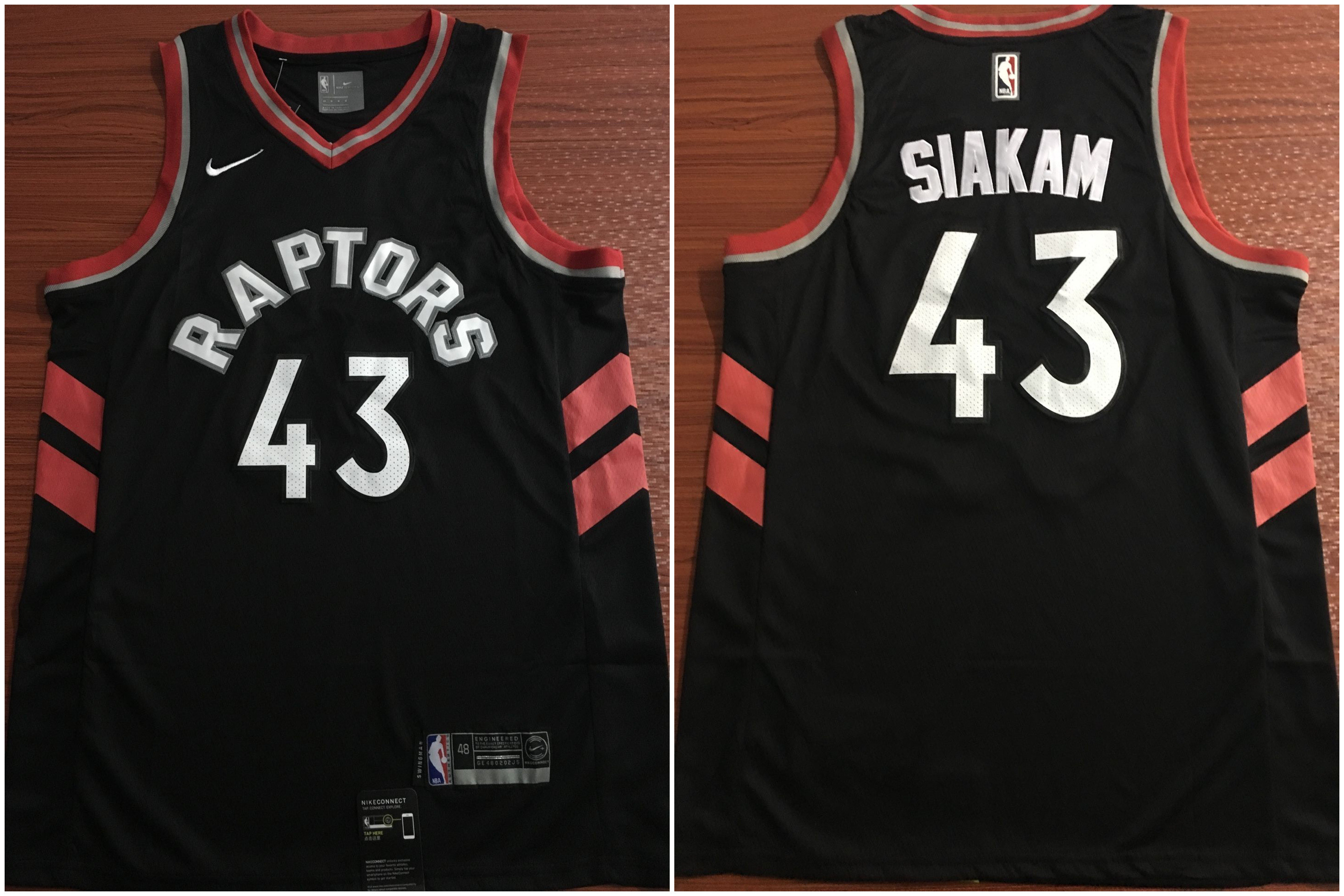 Raptors 43 Pascal Siakam Black Nike Swingman Jersey Raptors 43 Pascal Siakam Black Nike Swingman Jersey