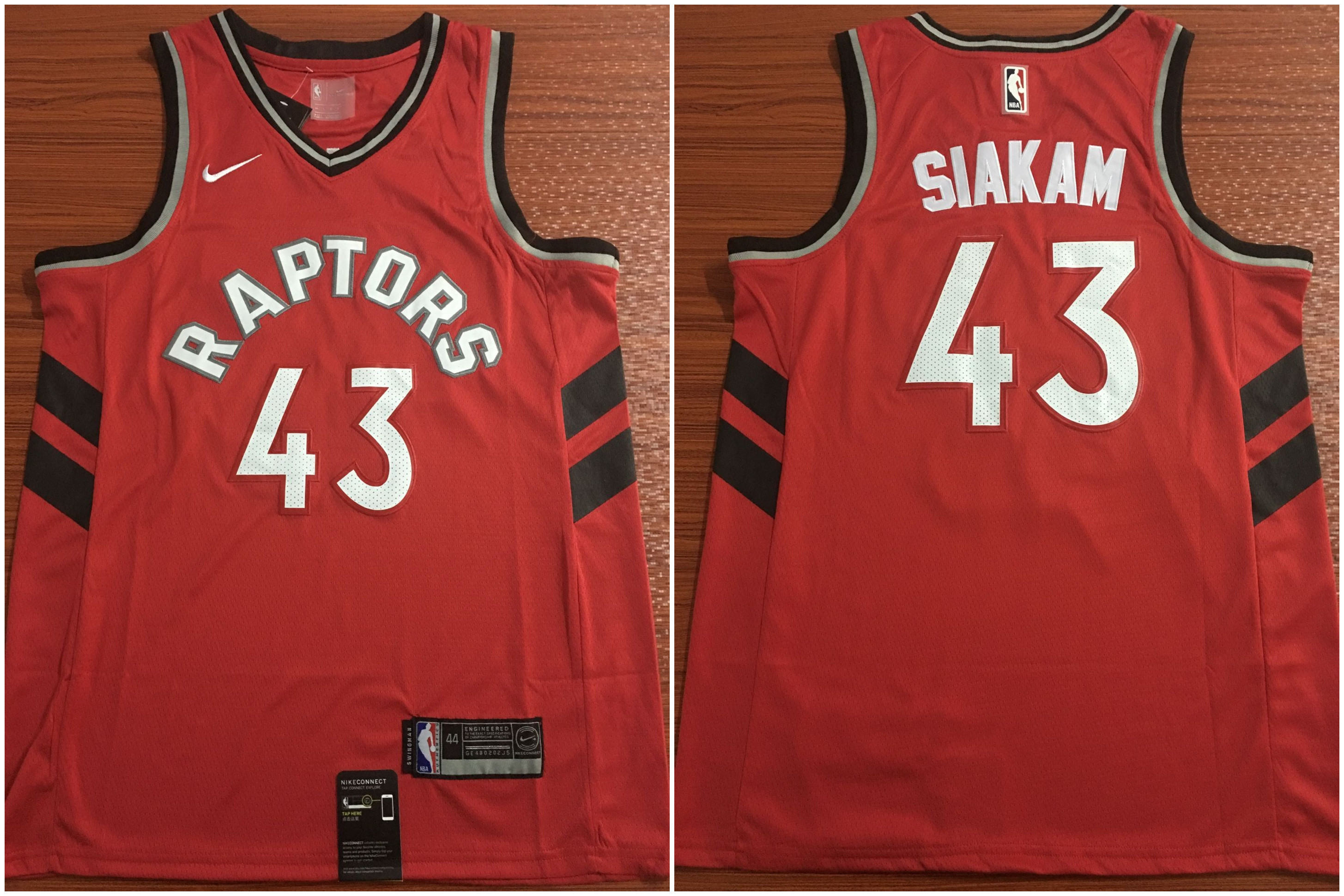 Raptors 43 Pascal Siakam Red Nike Swingman Jersey Raptors 43 Pascal Siakam Red Nike Swingman Jersey