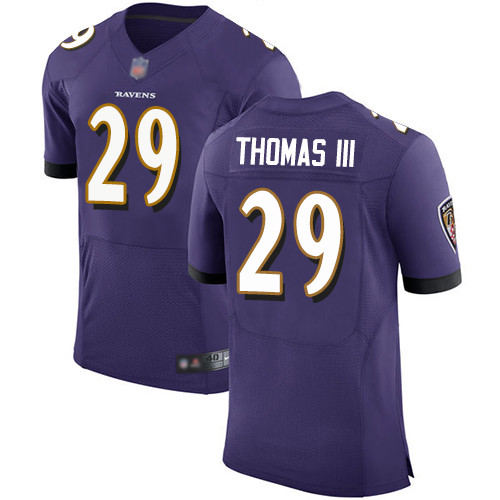 Ravens #29 Earl Thomas III Purple Team Color Men's Stitched Football Vapor Untouchable Elite Jersey