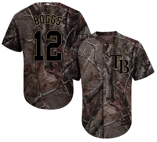 Rays #12 Wade Boggs Camo Realtree Collection Cool Base Stitched Baseball Jersey Rays #12 Wade Boggs Camo Realtree Collection Cool Base Stitched Baseball Jersey