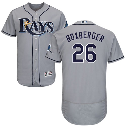 Rays #26 Brad Boxberger Grey Flexbase Authentic Collection Stitched MLB Jersey Rays #26 Brad Boxberger Grey Flexbase Authentic Collection Stitched MLB Jersey