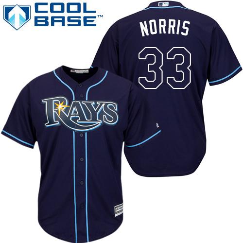 Rays #33 Derek Norris Dark Blue Cool Base Stitched Youth MLB Jersey Rays #33 Derek Norris Dark Blue Cool Base Stitched Youth MLB Jersey