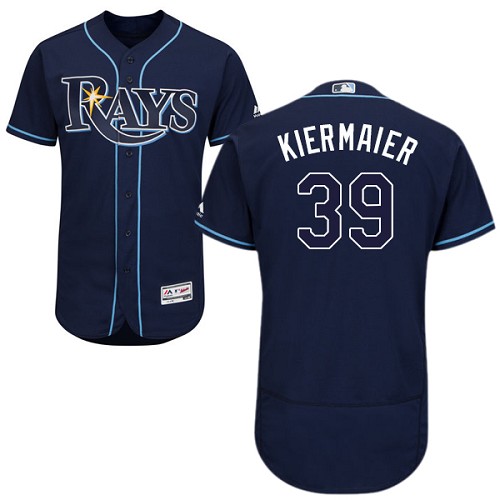 Rays #39 Kevin Kiermaier Dark Blue Flexbase Authentic Collection Stitched MLB Jersey Rays #39 Kevin Kiermaier Dark Blue Flexbase Authentic Collection Stitched MLB Jersey