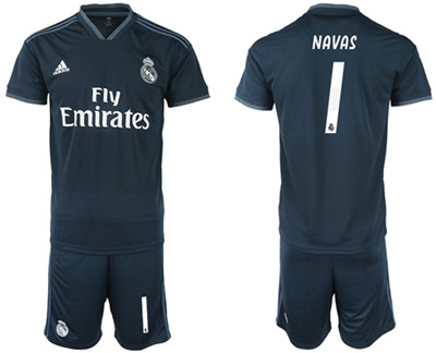 Real Madrid #1 Navas Away Soccer Club Jersey Real Madrid #1 Navas Away Soccer Club Jersey