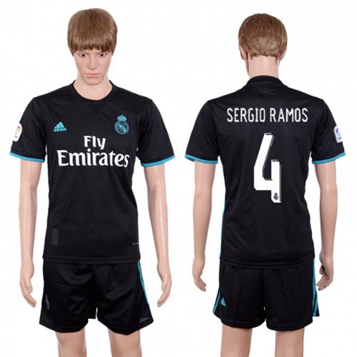 Real Madrid #4 Sergio Ramos Away Soccer Club Jersey Real Madrid #4 Sergio Ramos Away Soccer Club Jersey