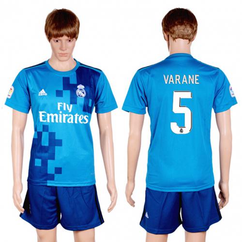 Real Madrid #5 Varane Away Soccer Club Jersey